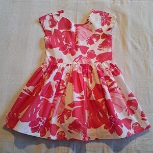 Gymboree girls size 4 pink & white floral dress